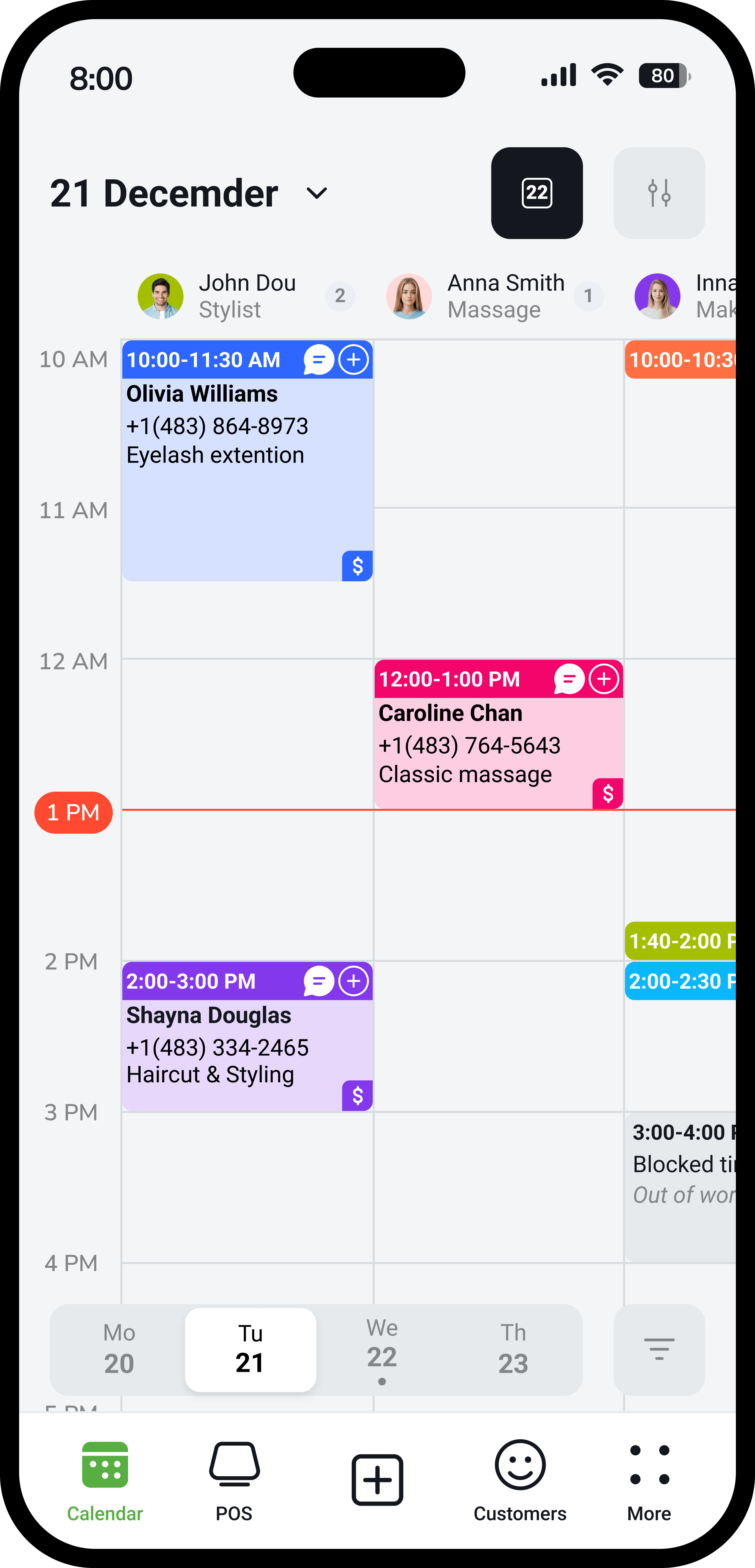 EasyWeek Календарь