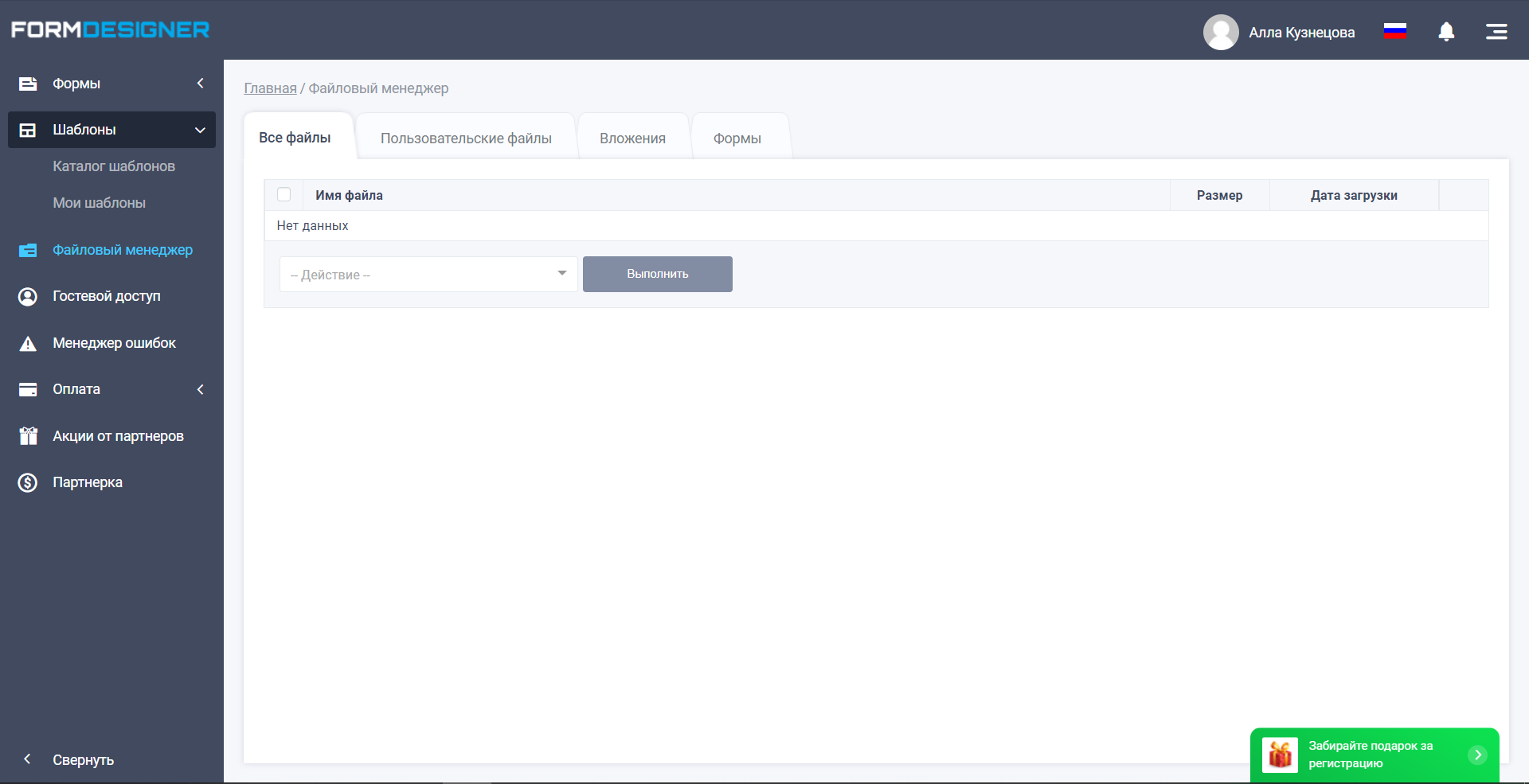 FormDesigner файловый менеджер