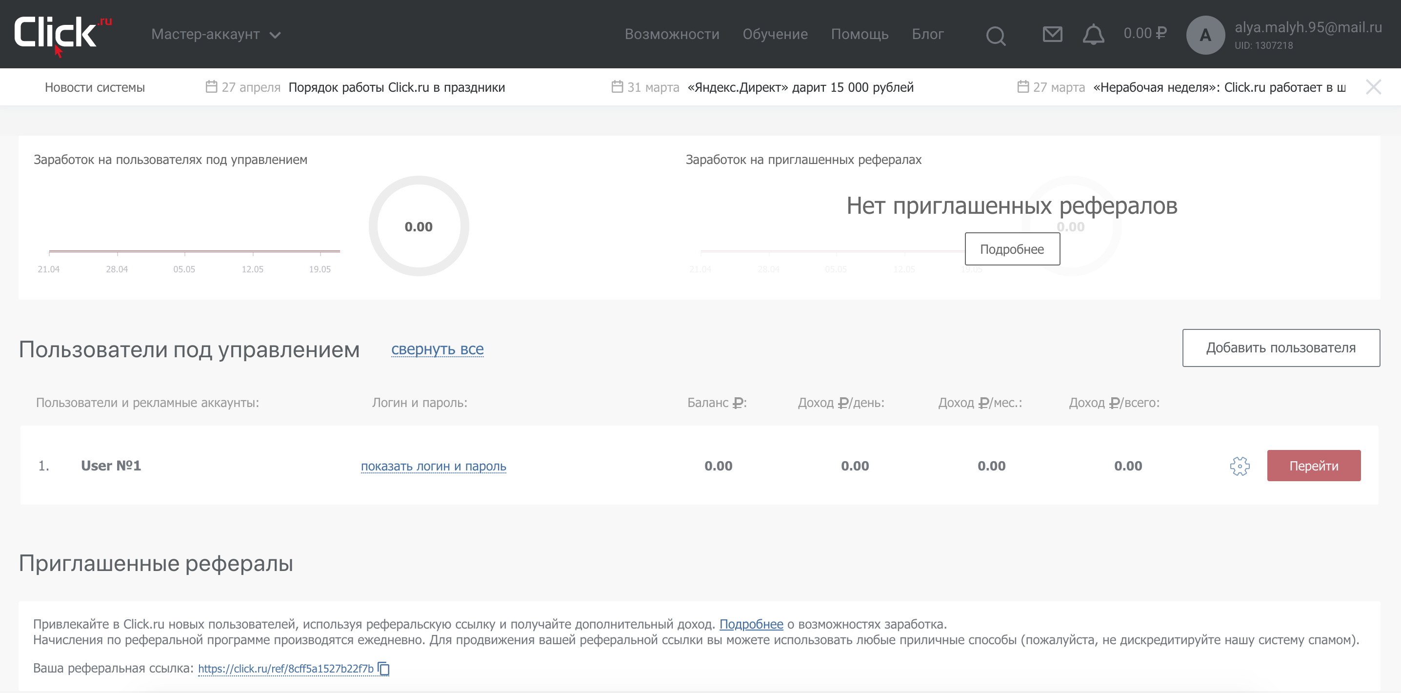 Click.ru Статистика