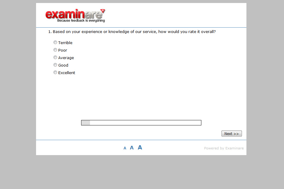 Examinare Опрос